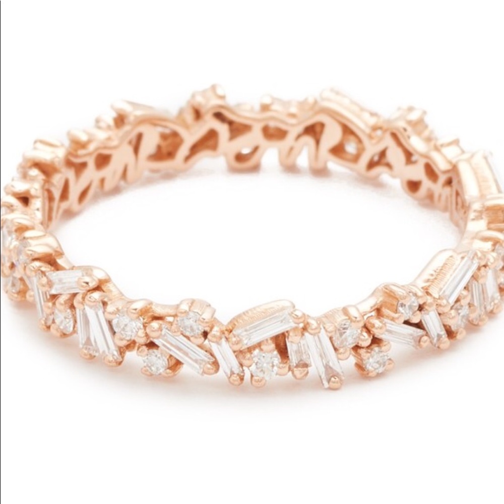 Suzanne Kalan 18K gold mixed diamond eternity band